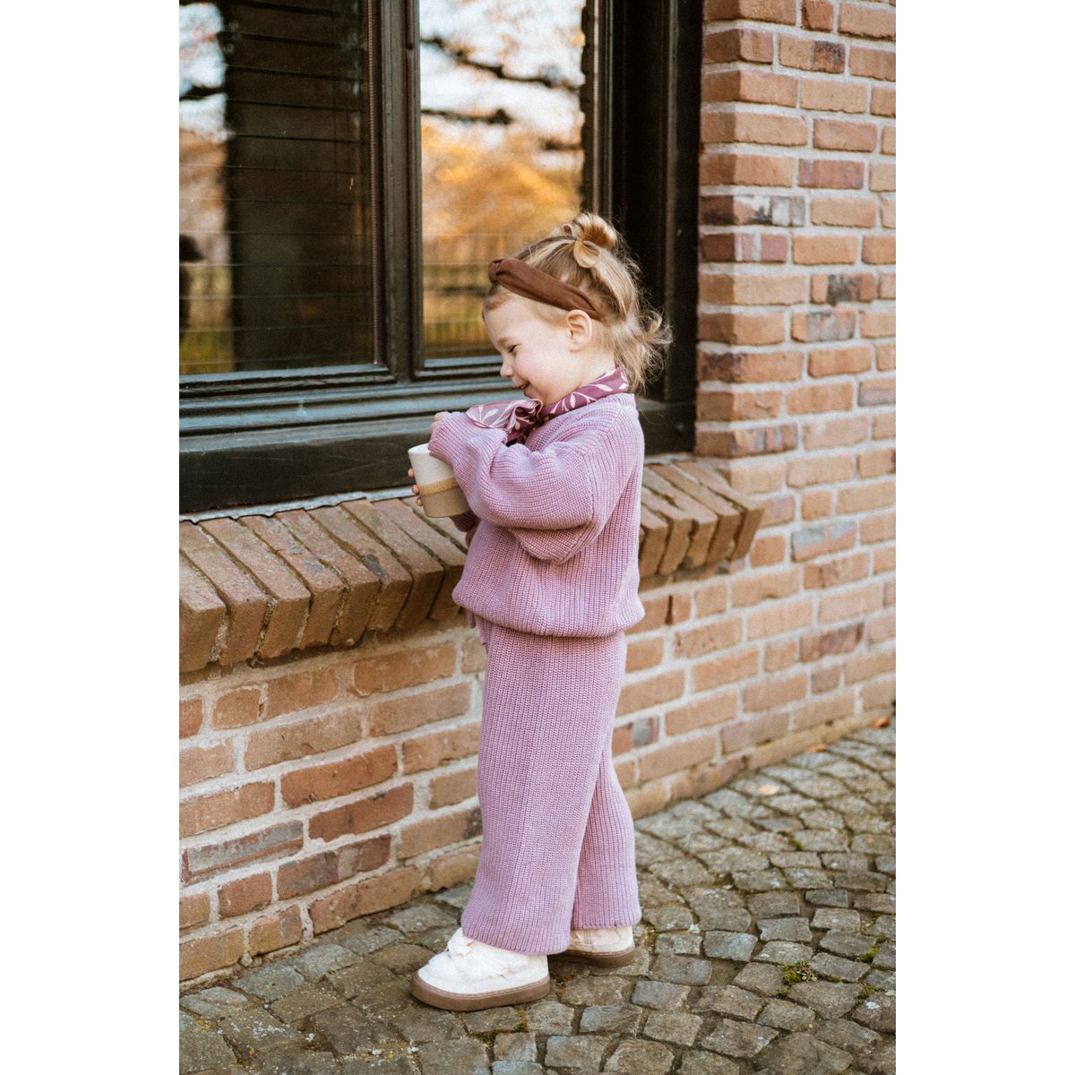 Knit Girls Set – Dusty Mauve