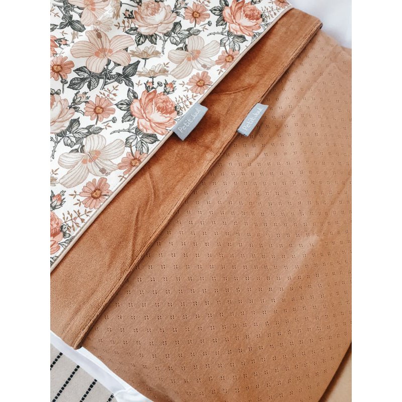 Pointelle orange/caramel