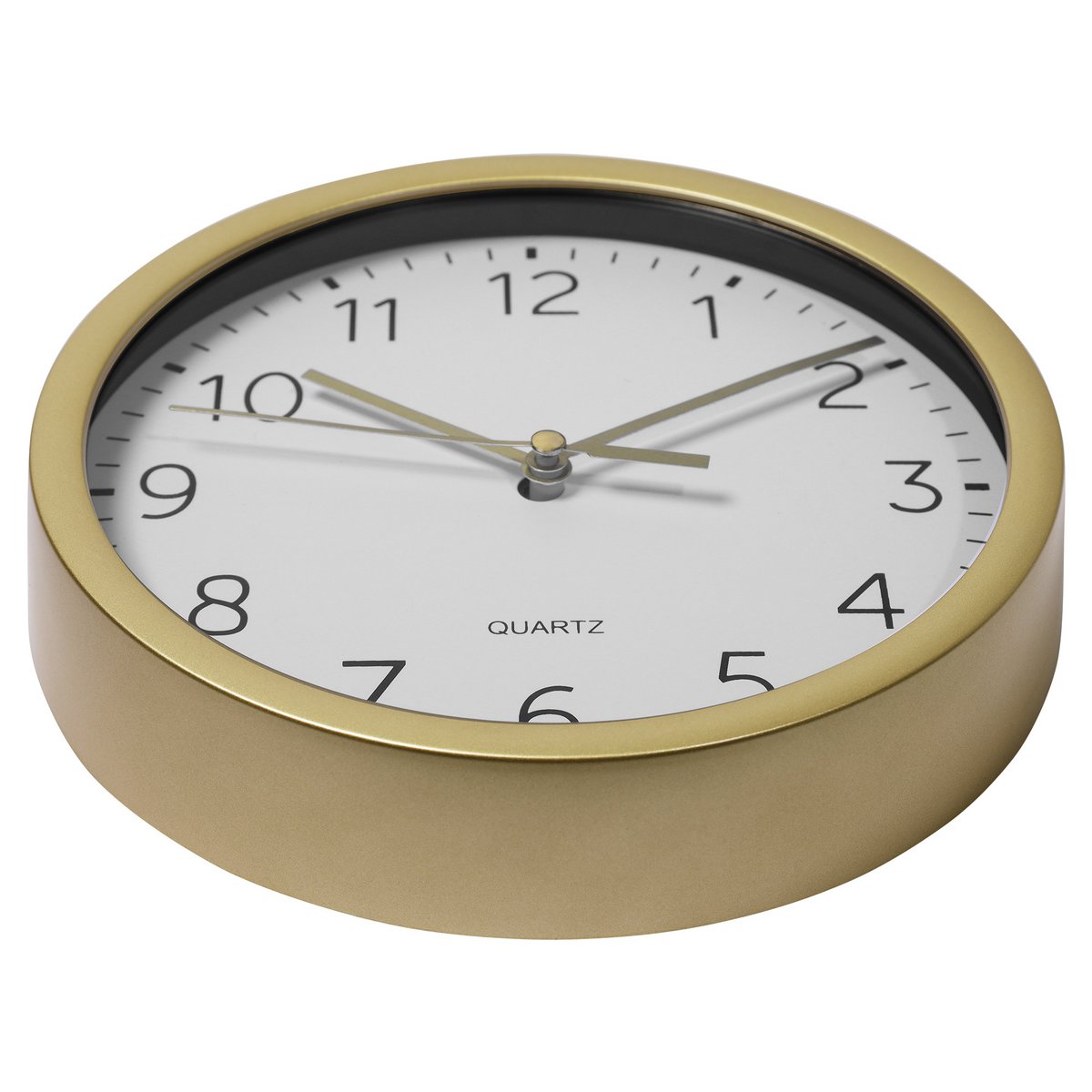 Wanduhr - Ø 17,7 cm, goldfarben
