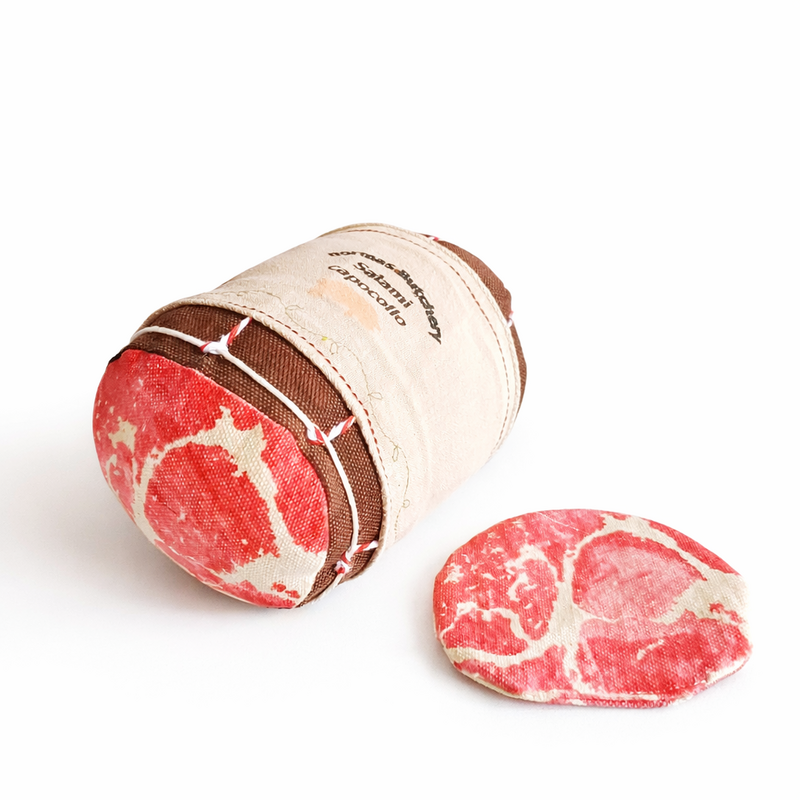 Capocollo Salami Legetøj – 1 stk med skive