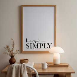Poster: Live simply