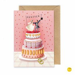 Mariage de la carte de voeux (carte pliée)