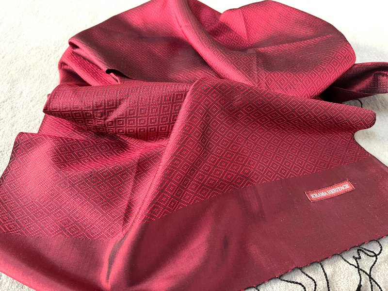 The Purple Diamond Luxury Silk Krama - Men