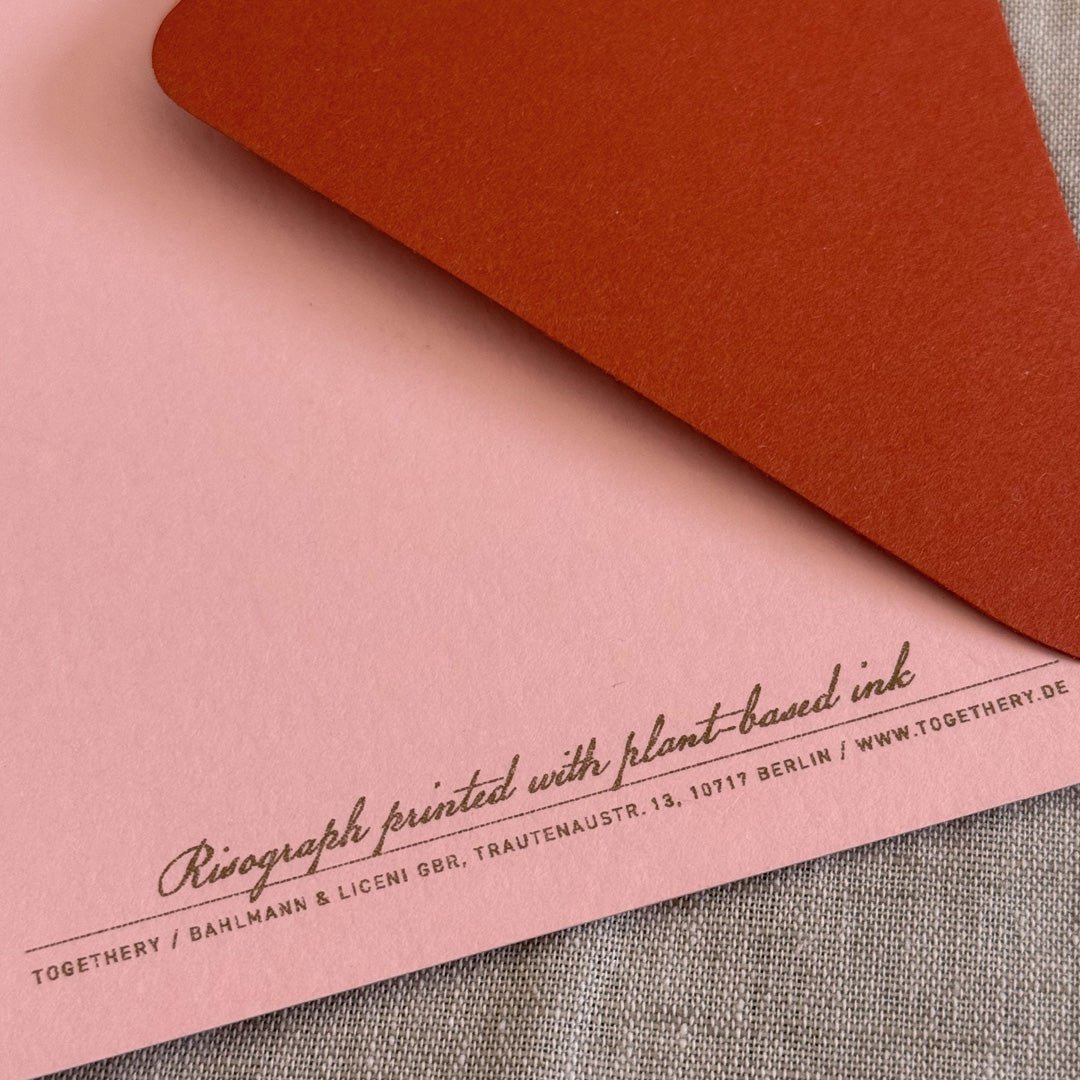 Card with envelope / Typo / Congrats / Premium Gmund paper