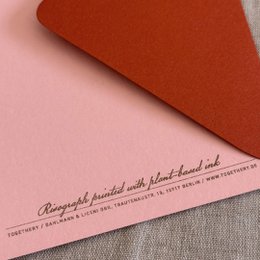 Karte mit Umschlag / Typo / Congrats / Premium Gmund Papier