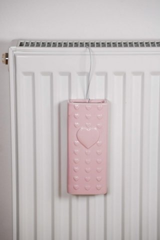 Ceramic humidifier hearts pink Isabelle Rose