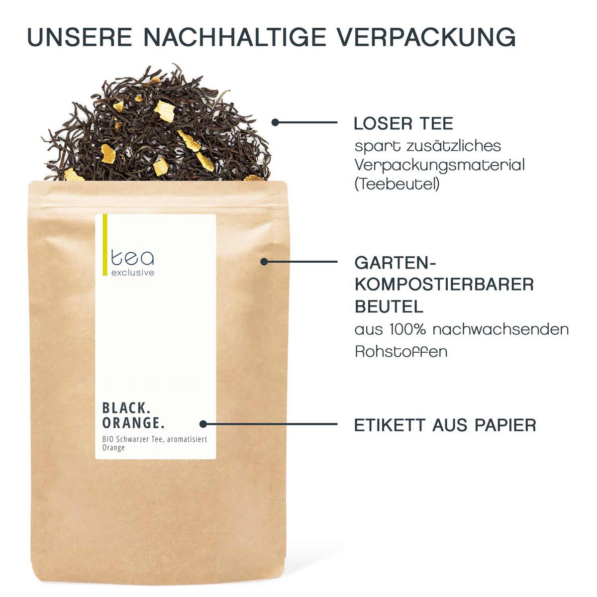 Orange noir, thé noir biologique, 125g