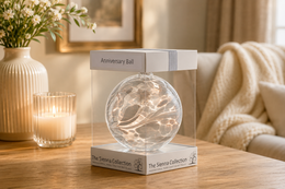10cm Friendship Ball - Wedding Anniversary - White