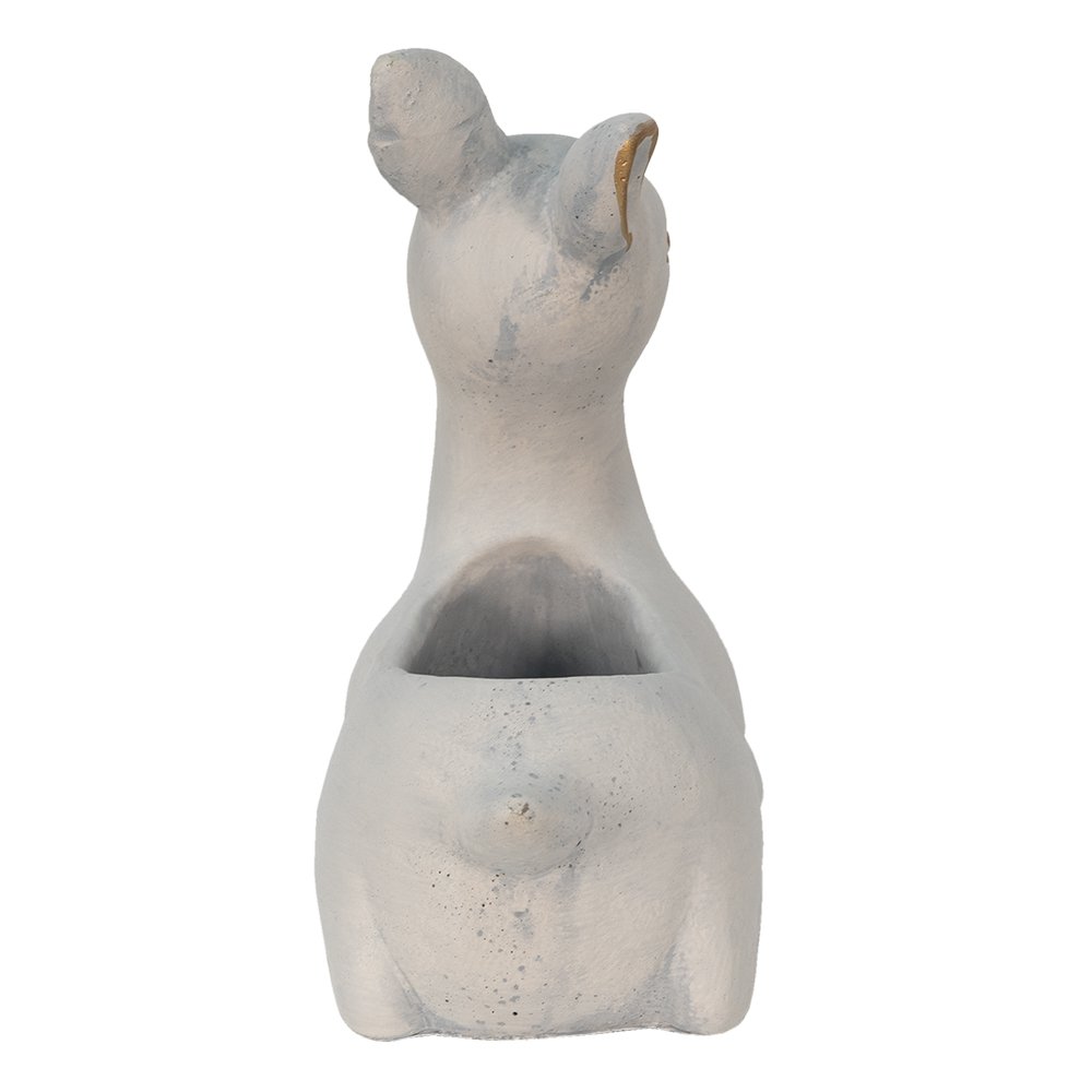 Bloempot Hert 23x11x21 cm Beige Steen Bloempot Binnen