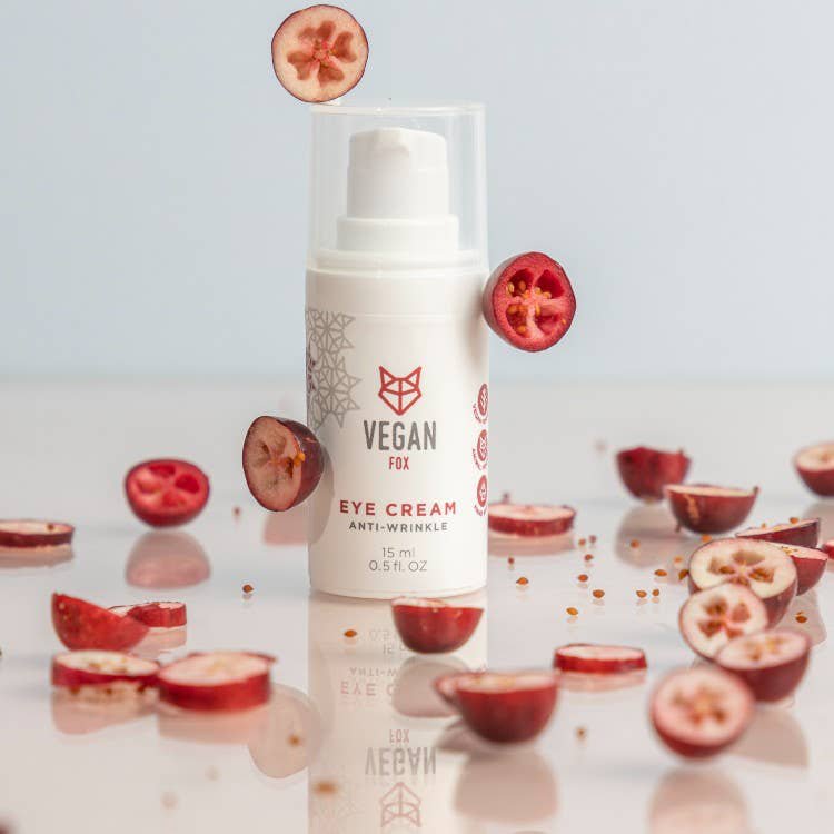 Crema de ojos antiarrugas con arándano