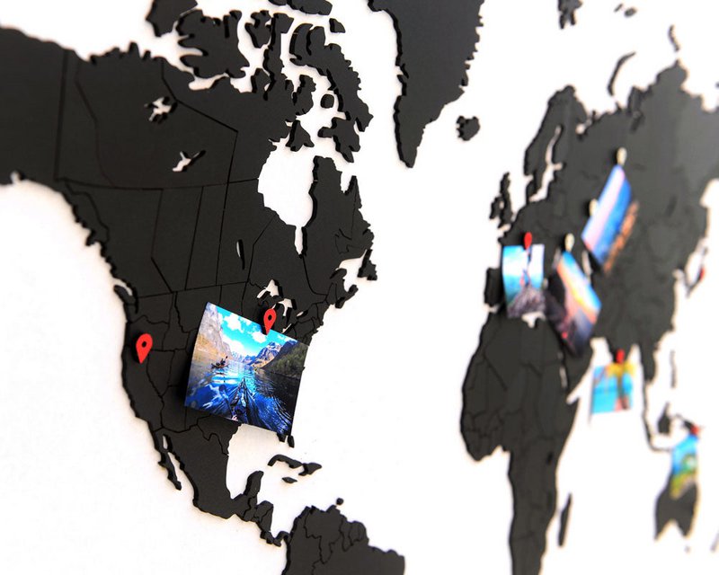 Carte du monde en bois - True Puzzle