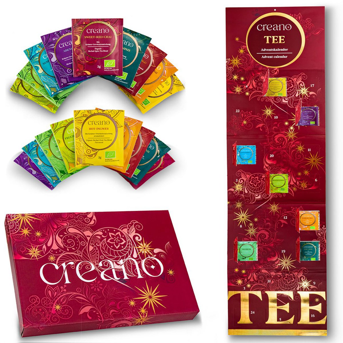 Creano Bio-Tee Adventskalender 24 Teebeutel