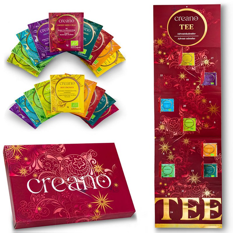 Creano Økologisk Te Adventskalender 24 teposer