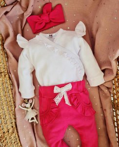 2519BP Baby set for a girl Jasmina (bodysuit + sleepsuit)