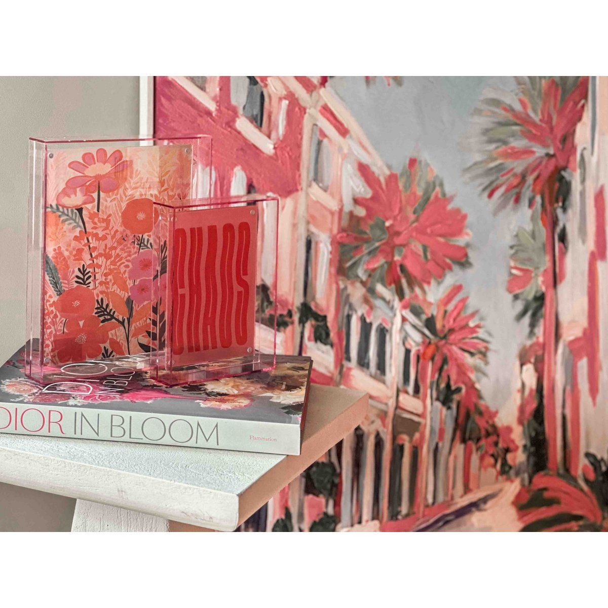 Photo frame Neon pink