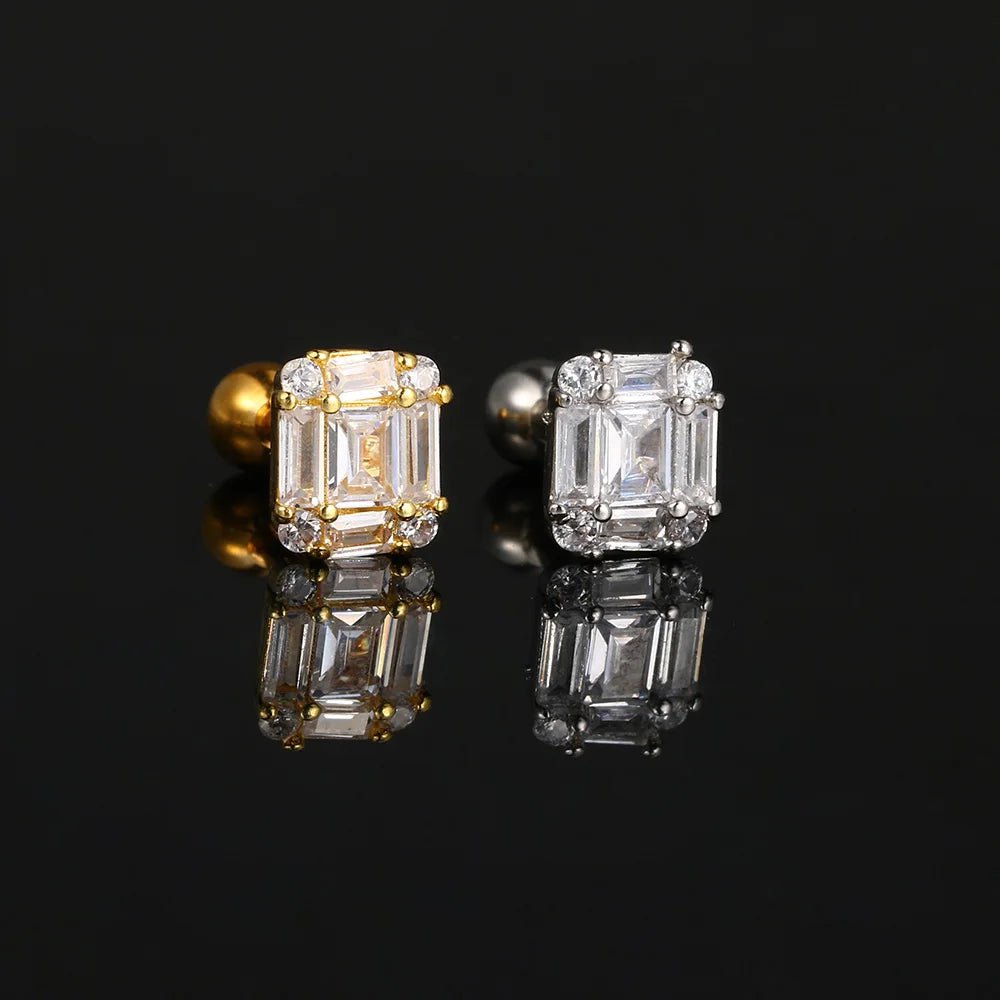 Rvs Hoop Earring Vrouwen Zirconia Crystal Piercing Oor Daith Helix Tragus Kwab Kraakbeen Stud Earring Piercing Sieraden