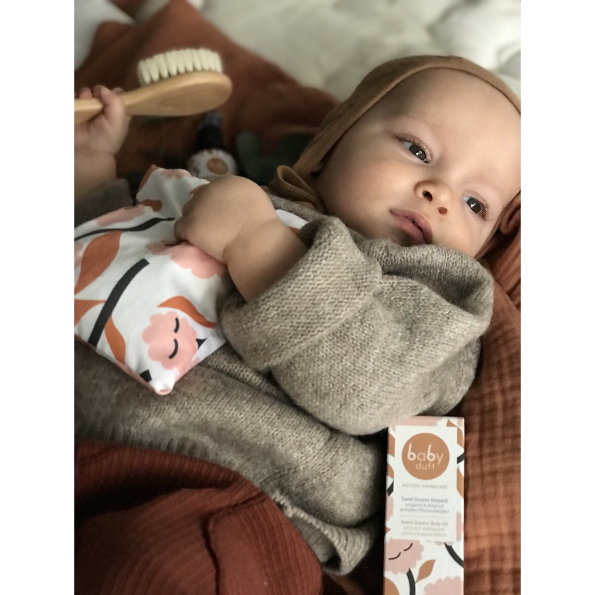 BABYFRAGRANCE tummy comfort pillow with organic herbs