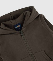 Veste zippée basique en polaire brossée