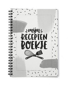 Receptenboek Invulbaar A5 // Zwart Wit