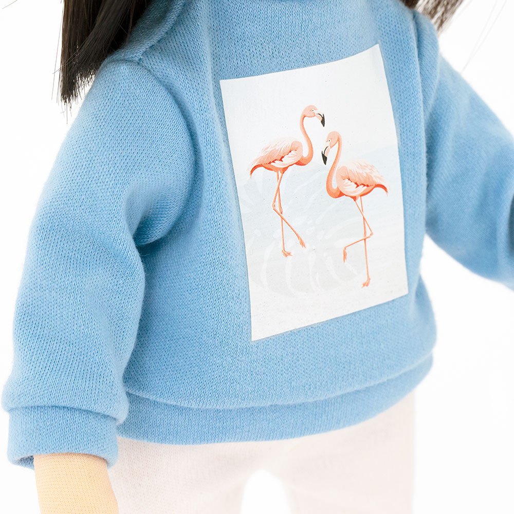 Soft toy, Sweet sisters - Clothing set: Blue Sweatshirt (35cm)