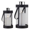 Bondi Lanterns - Black, Steel/Glass - Set of 2