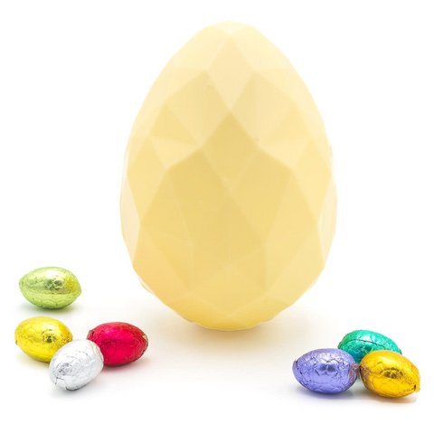 Diamond Paasei XL (witte chocolade) 320 Grs
