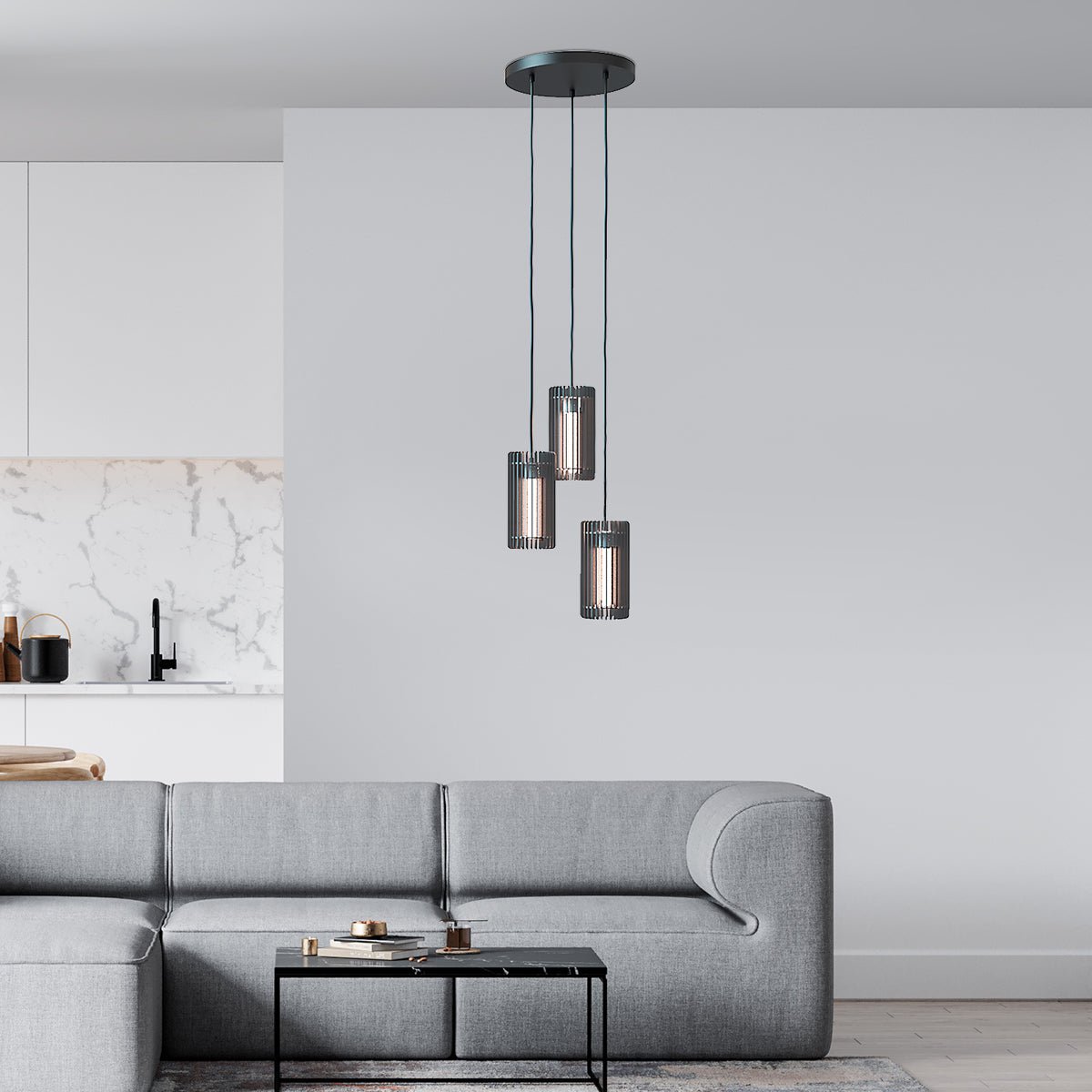Tubo hanging lamp trio