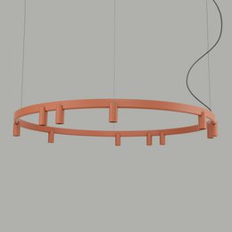 FOURTY ROUND LED Terrakotta-Pendelleuchte