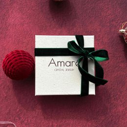 Caja de regalo de cristal Kaia Latte Onyx