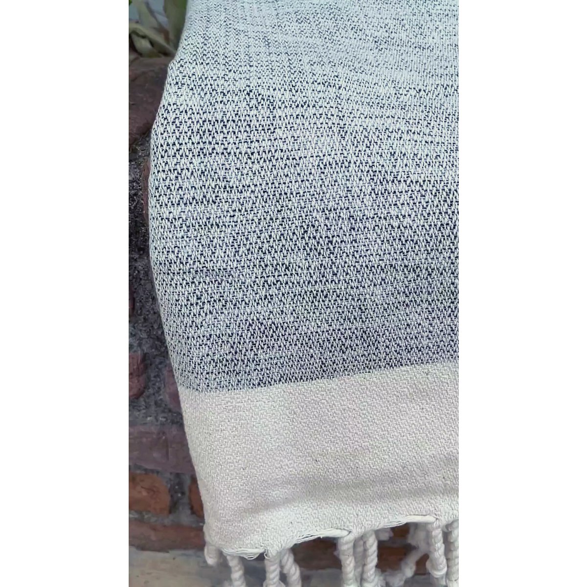 MANOLIA Telo Mare Hammam in Cotone – Leggero – Grigio - 180x100 cm