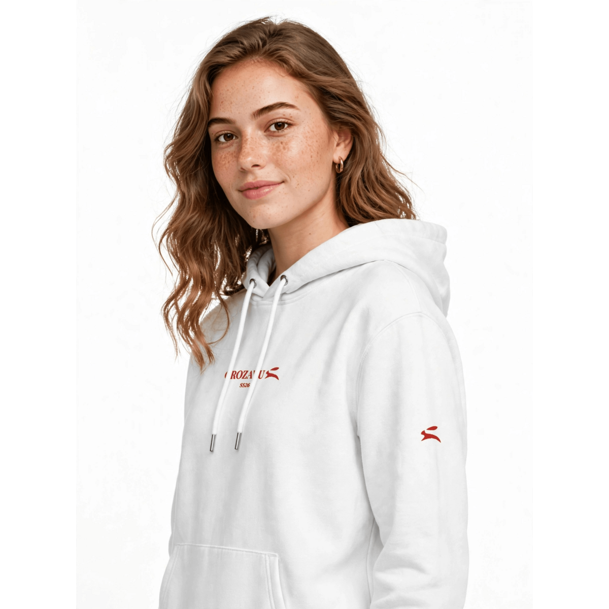 Pure Cotton Hoodie — Metal Eyelets