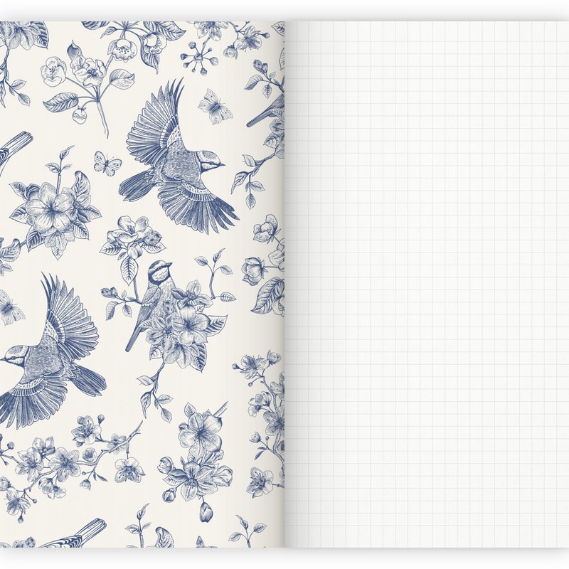 3er-Set Notizhefte Birds & Butterflies A5
