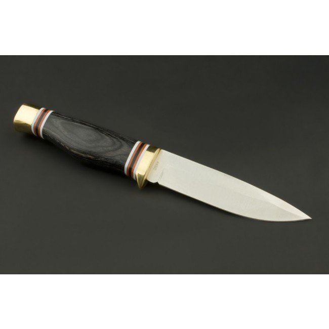 ED MAHONY Ebony Hunter, coltello da caccia, 440C