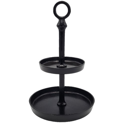 2 Laags Etagere - Candy - Black Antique