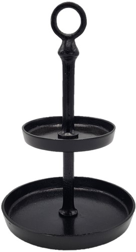 2 Laags Etagere - Candy - Black Antique
