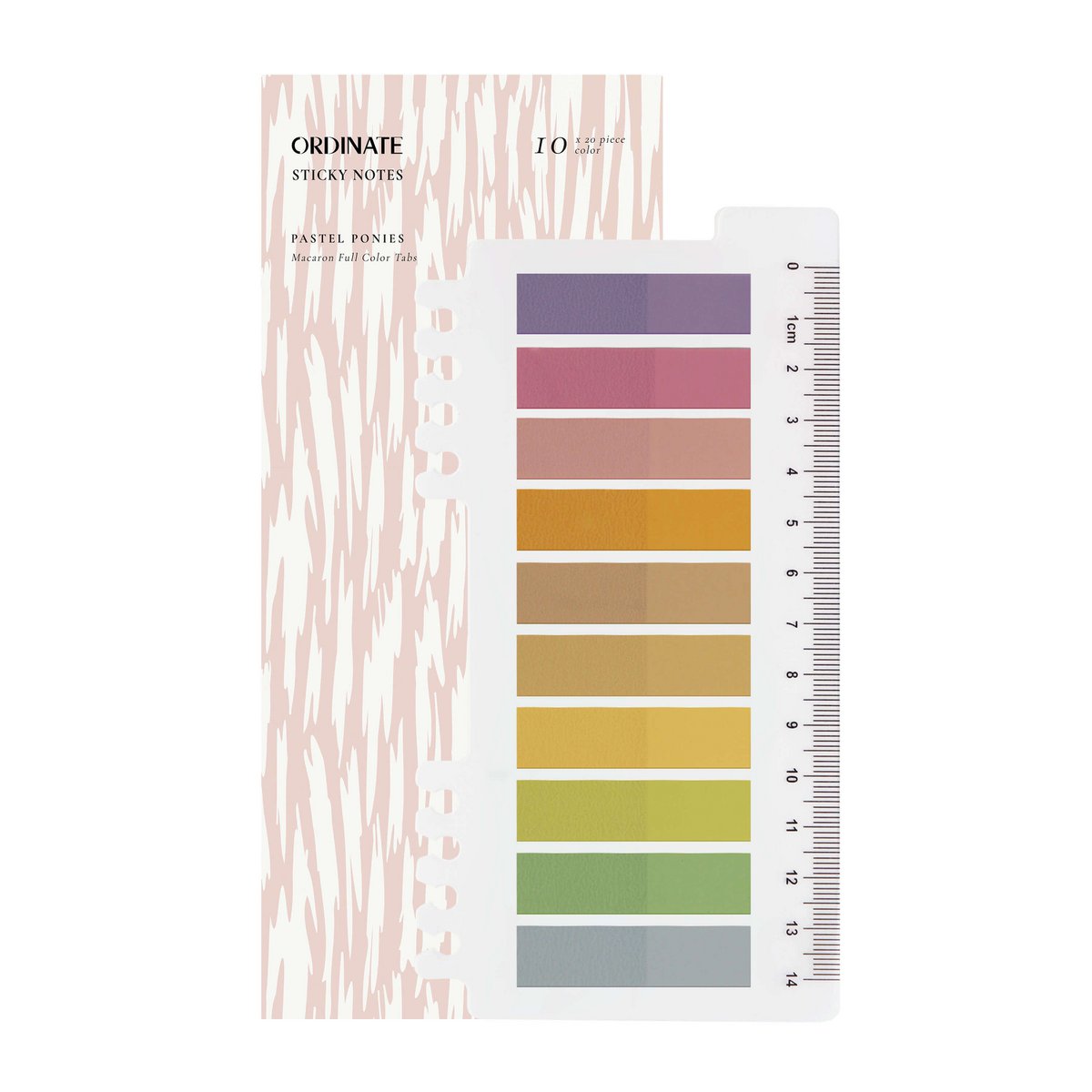 Pastel Ponies | Ordinate Sticky Notes | Transparent Haftnotizen zum Markieren | Haftstreifen |  Bürobedarf