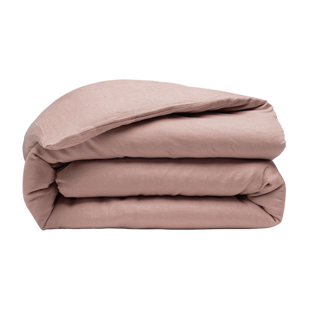 DUVET COVER 240X220CM 100% WASHED LINEN ROSE NUDE
