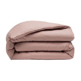 DUVET COVER 240X220CM 100% WASHED LINEN ROSE NUDE