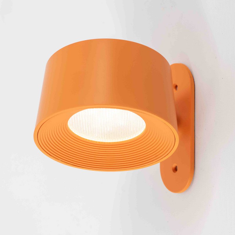 Schreibtischlampe Design LED auf Batterie weiß, mit Wandmontage