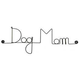 Decoración de pared de alambre "Perro" "Mamá Perro" - para fijar - Joyería de pared