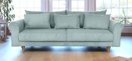 ASTRID 4-zitsbank/slaapbank Corduroy Dusty Blue afneembare en wasbare hoezen