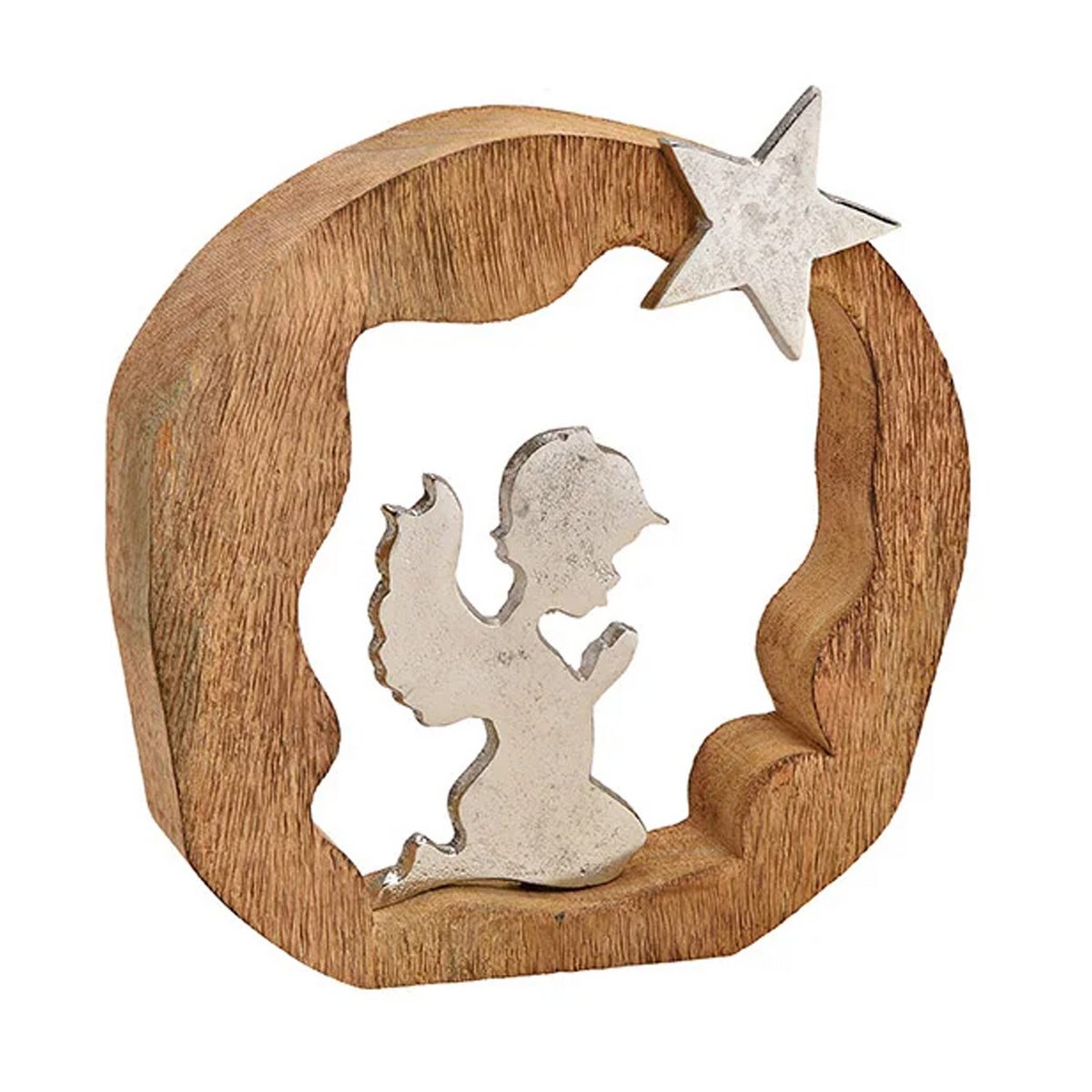 Decorative angel with star, Christmas decoration
