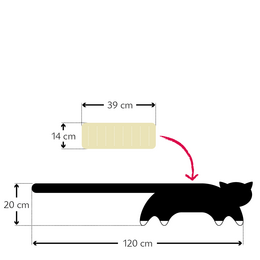 Bio-Körnerkissen, mikrowellengeeignet und aus 100% Naturmaterialien, Wärmekissen für Bauch & Rücken, Katze Coco