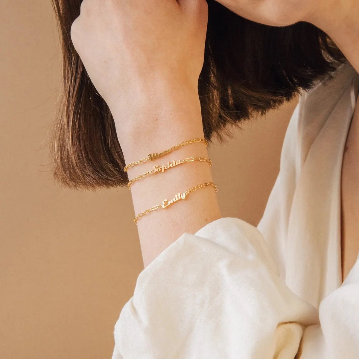 Bracciale con nome: braccialetto con nome personalizzato