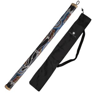 Rainstick 80cm including nylon bag | musical instrument for children and adults | Beautifully painted | Bamboo
