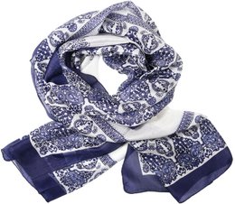 WS tørklæde Silk Santorini Navy