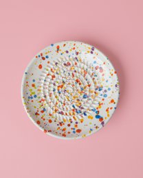 Rallador Little Artisanal Ceramic Plate / Multicolor Carnival