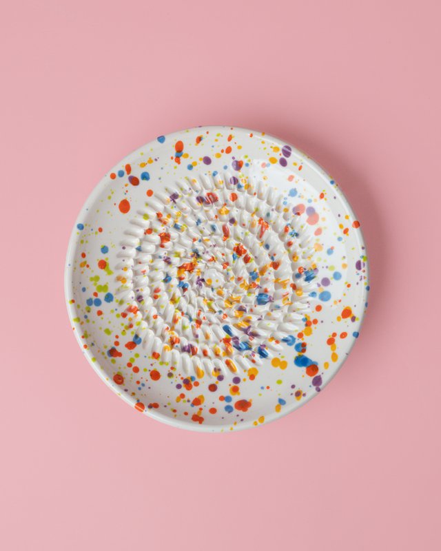 Rallador Little Artisanal Ceramic Plate / Multicolor Carnival