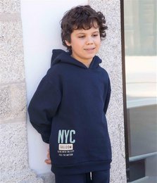 Sudadera con capucha extragrande NYC Freedom - Azul marino