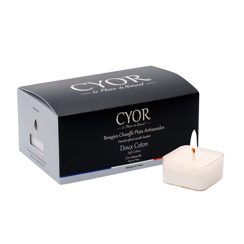 Velas de té de algodón suave